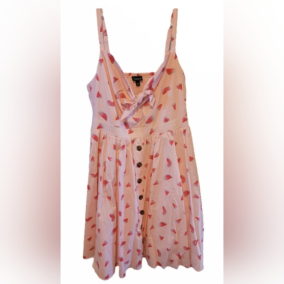 torrid Dresses & Skirts - NWT Torrid Mini Poplin Tie-Front Skater Dress